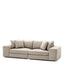 Eichholtz Living Clarck Sand with Black Base Sofa Vista Grande House of Isabella UK