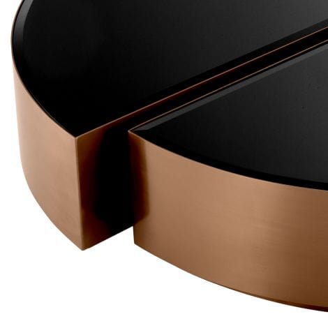 Eichholtz Living Coffee Table Astra Set Of 2 Copper House of Isabella UK