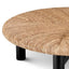 Eichholtz Living Coffee Table Costello Classic black finish | natural seagrass rush House of Isabella UK
