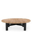 Eichholtz Living Coffee Table Costello Classic black finish | natural seagrass rush House of Isabella UK