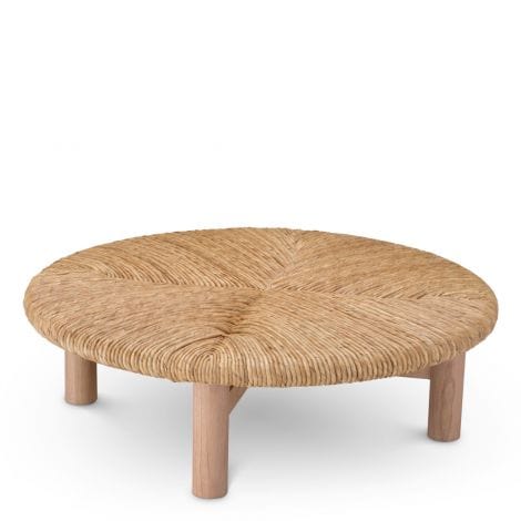 Eichholtz Living Coffee Table Costello Natural finish | natural seagrass rush House of Isabella UK