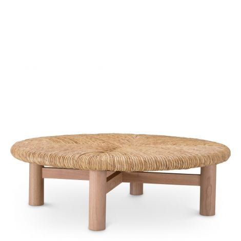 Eichholtz Living Coffee Table Costello Natural finish | natural seagrass rush House of Isabella UK