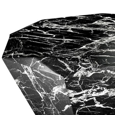 Eichholtz Living Coffee Table Diamond - Black Faux Marble House of Isabella UK