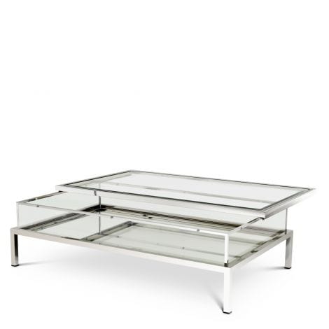 Eichholtz Living Coffee Table Harvey - Polished Stainless Steel House of Isabella UK