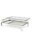 Eichholtz Living Coffee Table Harvey - Polished Stainless Steel House of Isabella UK