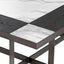 Eichholtz Living Coffee Table Hermoza - Marble & Mocha Crown Oak Veneer House of Isabella UK
