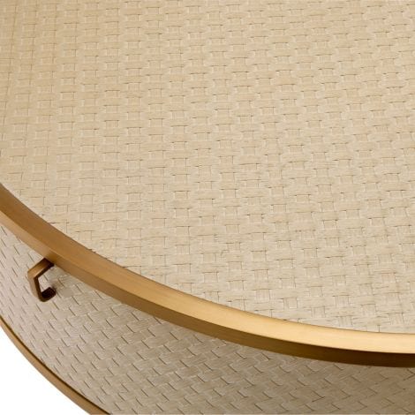 Eichholtz Living Coffee Table Napa Valley Woven washed oak veneer House of Isabella UK