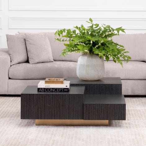 Eichholtz Living Coffee Table Nerone Grey Oak House of Isabella UK