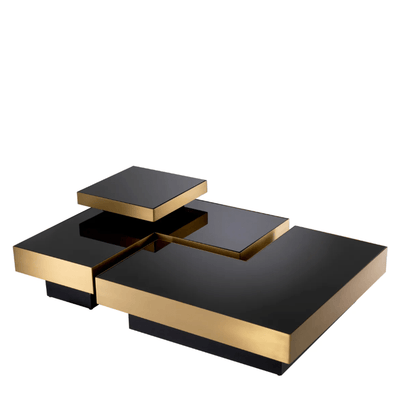 Eichholtz Living Coffee Table Nio Set Of 4 Brass House of Isabella UK