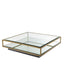 Eichholtz Living Coffee Table Tortona L Brushed Brass House of Isabella UK