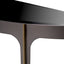 Eichholtz Living Console Table Artemisa Bronze finish | brushed brass finish | black bevelled glass House of Isabella UK