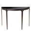 Eichholtz Living Console Table Artemisa Bronze finish | brushed brass finish | black bevelled glass House of Isabella UK