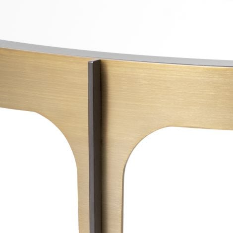 Eichholtz Living Console Table Artemisa Brushed brass finish | bronze finish | bevelled mirror glass House of Isabella UK