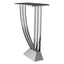Eichholtz Living Console Table Beau Deco Polished stainless steel | black marble top House of Isabella UK