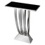 Eichholtz Living Console Table Beau Deco Polished stainless steel | black marble top House of Isabella UK