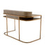 Eichholtz Living Desk Highland - Oak Veneer & Brushed Brass House of Isabella UK