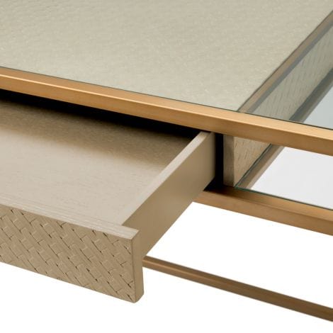 Eichholtz Living Desk Napa Valley Woven washed oak veneer House of Isabella UK