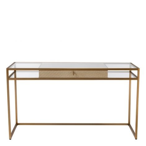 Eichholtz Living Desk Napa Valley Woven washed oak veneer House of Isabella UK