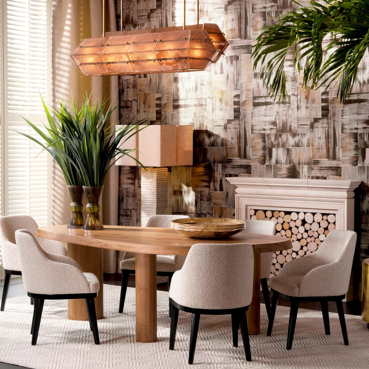 Eichholtz Living Dining Chair Costa with arm House of Isabella UK