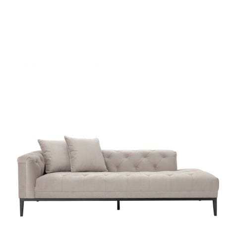 Eichholtz Living Lounge Sofa Cesare Left - Pebble Grey House of Isabella UK