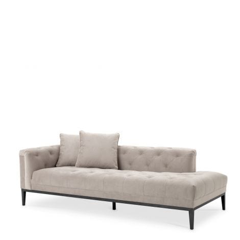 Eichholtz Living Lounge Sofa Cesare Left - Pebble Grey House of Isabella UK