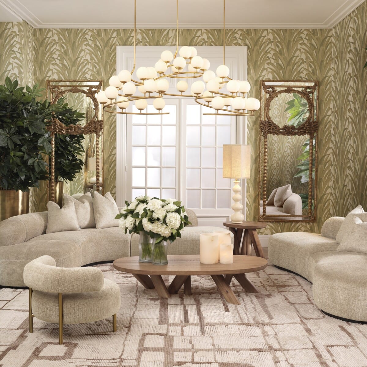 Eichholtz Living Lyssa Sand Chair Thompson House of Isabella UK