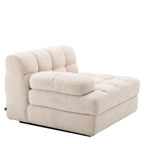 Eichholtz Living Modular Sofa Dean - Left Bouclé cream | black base House of Isabella UK