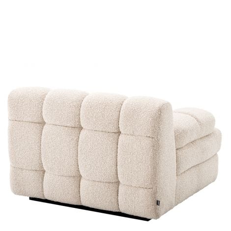 Eichholtz Living Modular Sofa Dean - Left Bouclé cream | black base House of Isabella UK
