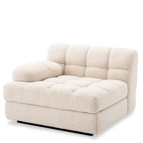 Eichholtz Living Modular Sofa Dean - Left Bouclé cream | black base House of Isabella UK