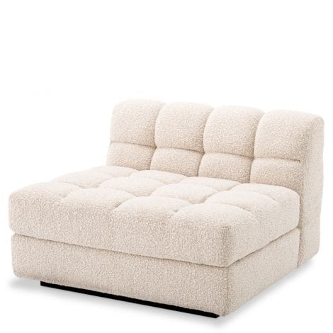 Eichholtz Living Modular Sofa Dean - Middle Bouclé cream | black base House of Isabella UK