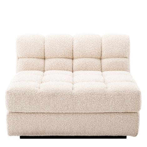 Eichholtz Living Modular Sofa Dean - Middle Bouclé cream | black base House of Isabella UK