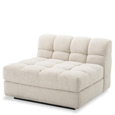 Eichholtz Living Modular Sofa Dean - Middle Bouclé cream | black base House of Isabella UK