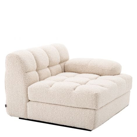 Eichholtz Living Modular Sofa Dean - Right BouclÃ© cream | black base House of Isabella UK