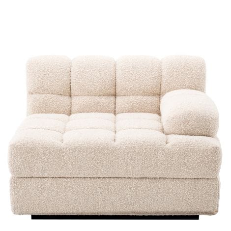 Eichholtz Living Modular Sofa Dean - Right BouclÃ© cream | black base House of Isabella UK