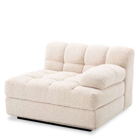 Eichholtz Living Modular Sofa Dean - Right BouclÃ© cream | black base House of Isabella UK