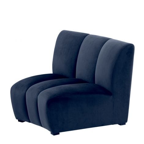 Eichholtz Living Modular Sofa Lando - Savona Midnight Blue Velvet House of Isabella UK