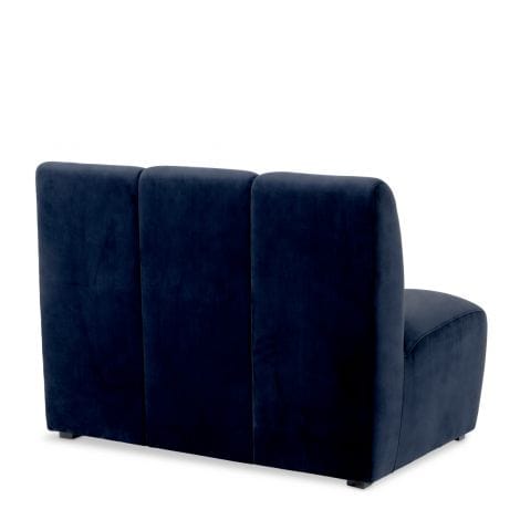 Eichholtz Living Modular Sofa Lando straight Savona midnight blue velvet House of Isabella UK