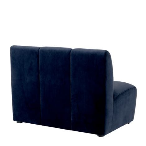 Eichholtz Living Modular Sofa Lando straight Savona midnight blue velvet | OUTLET House of Isabella UK