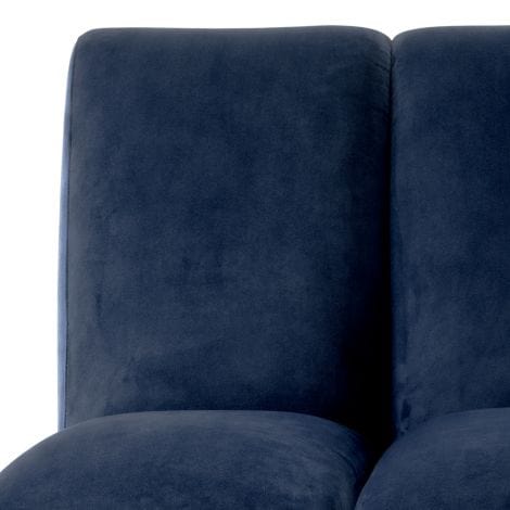 Eichholtz Living Modular Sofa Lando straight Savona midnight blue velvet | OUTLET House of Isabella UK