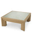 Eichholtz Living Natural Oak Open Grain Veneer Coffee Table Metropolitan House of Isabella UK