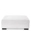 Eichholtz Living Ottoman Clifford - Avalon White with Black Feet House of Isabella UK