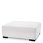 Eichholtz Living Ottoman Clifford - Avalon White with Black Feet House of Isabella UK