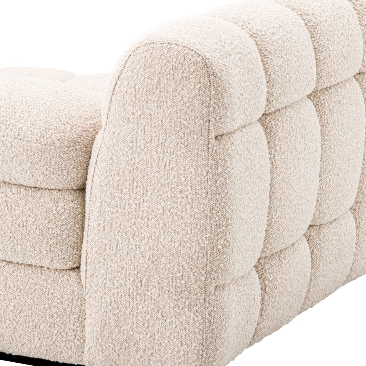 Eichholtz Living Right Boucle Cream Black Base Modular Sofa Dean House of Isabella UK