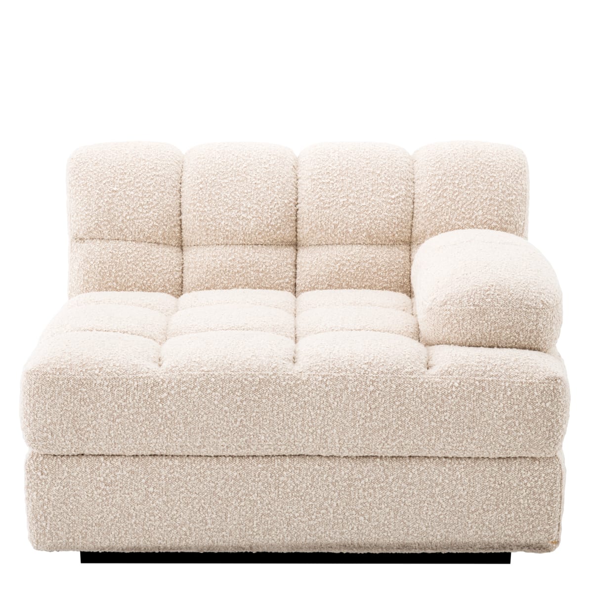 Eichholtz Living Right Boucle Cream Black Base Modular Sofa Dean House of Isabella UK