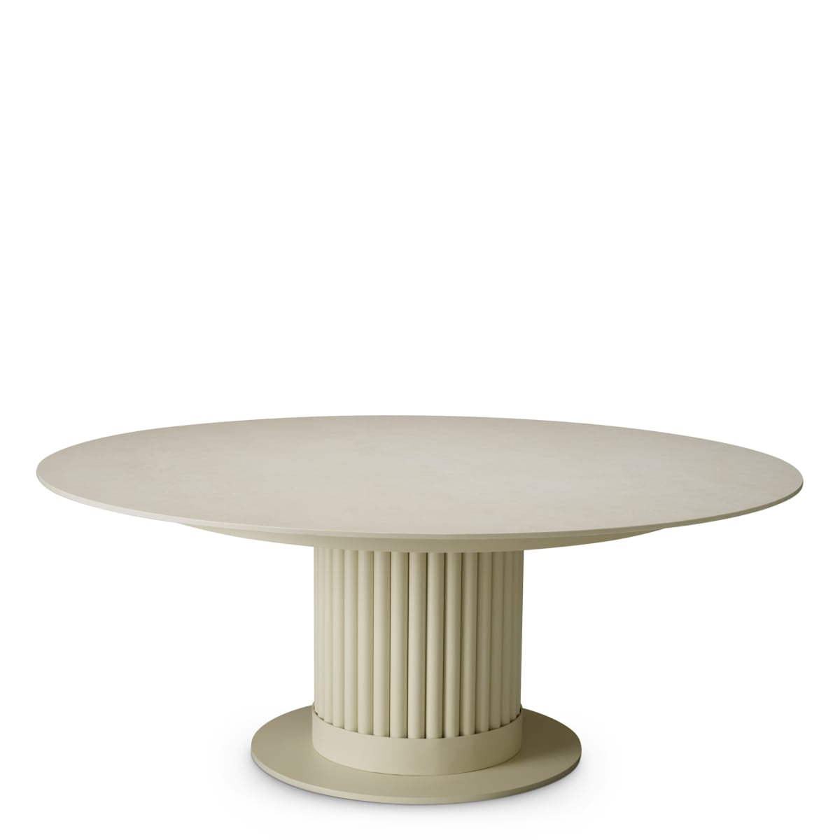 Eichholtz Living Sand Finish Outdoor Coffee Table Volterra Round House of Isabella UK