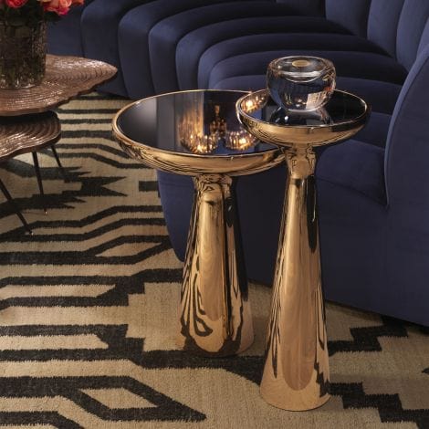 Eichholtz Living Side Table Lindos Low Gold House of Isabella UK