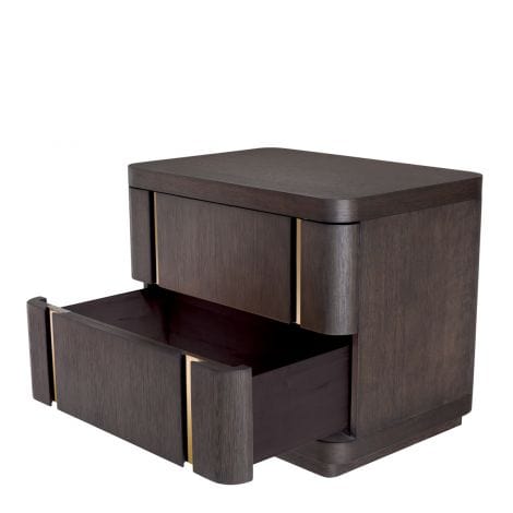 Eichholtz Living Side Table Modesto - Mocha Oak Veneer House of Isabella UK