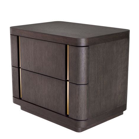 Eichholtz Living Side Table Modesto - Mocha Oak Veneer House of Isabella UK