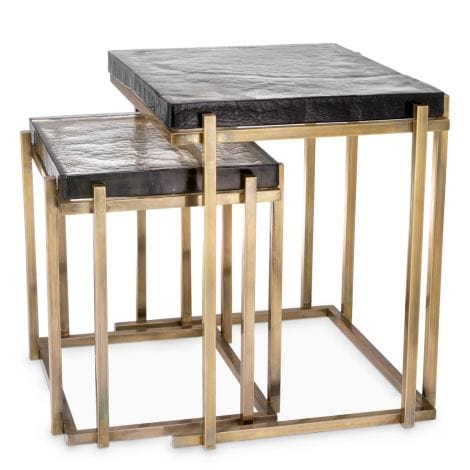 Eichholtz Living Side Table Niemeyer set of 2 House of Isabella UK