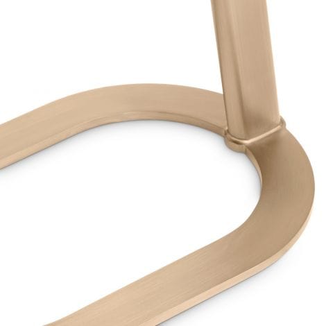 Eichholtz Living Side Table Oyo Brushed brass finish | black marble top House of Isabella UK